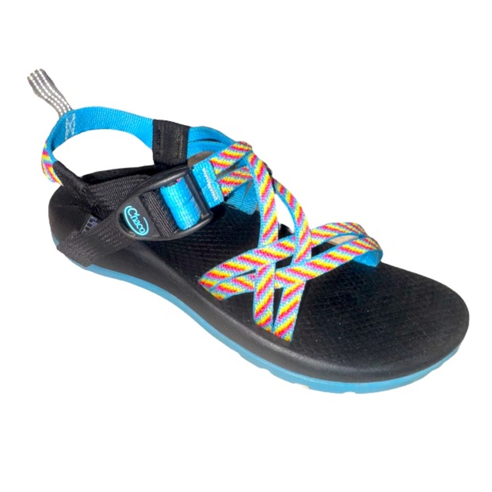 Chaco ZX Rainbow teal strappy sandals youth girls size 5 women’s shoes size 5